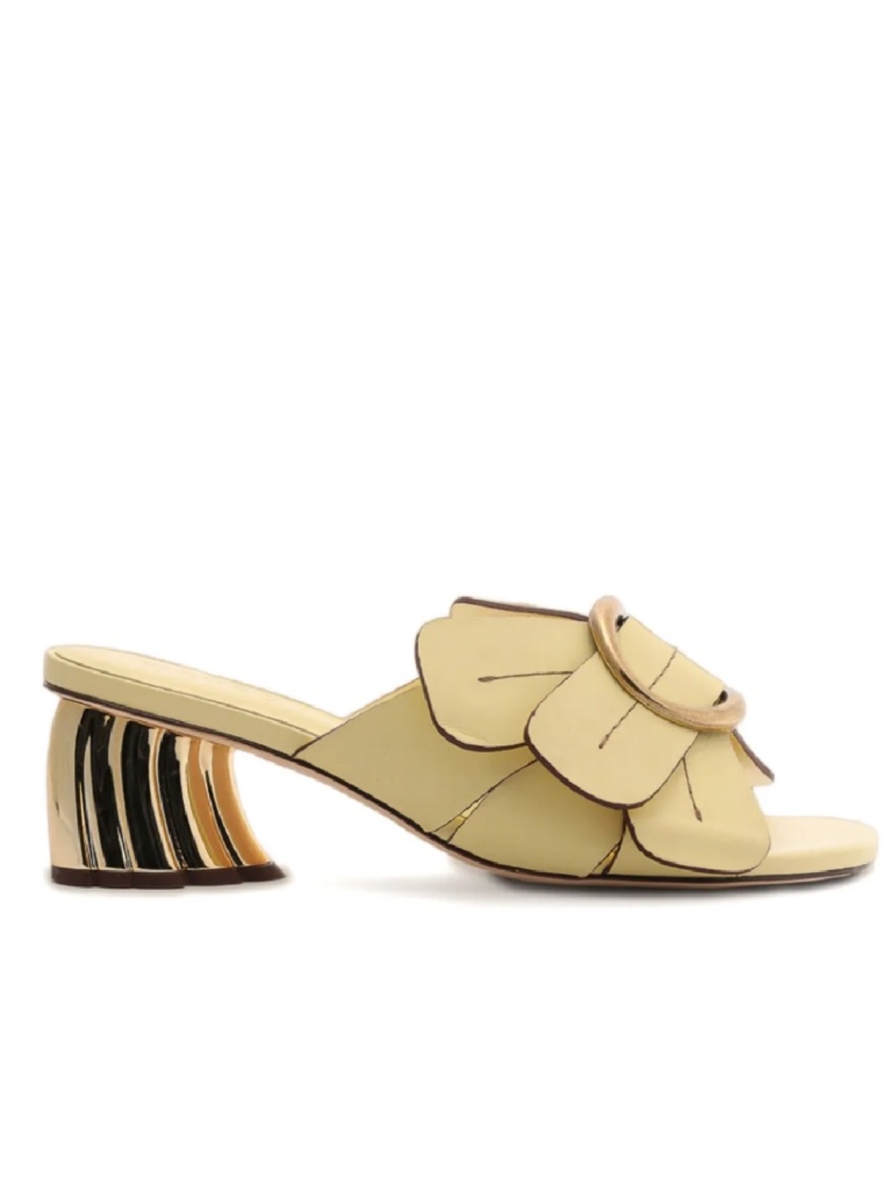 Farm Rio Banana Yellow Daisy Heeled Mule - Picture 3 of 12